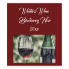 Personalized Cranberry Red Wine Bottles | Photo