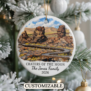 Personalized Craters of the Moon National Monument Ceramic Ornament