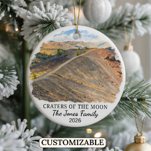 Personalized Craters of the Moon National Monument Ceramic Ornament