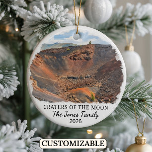Personalized Craters of the Moon National Monument Ceramic Ornament