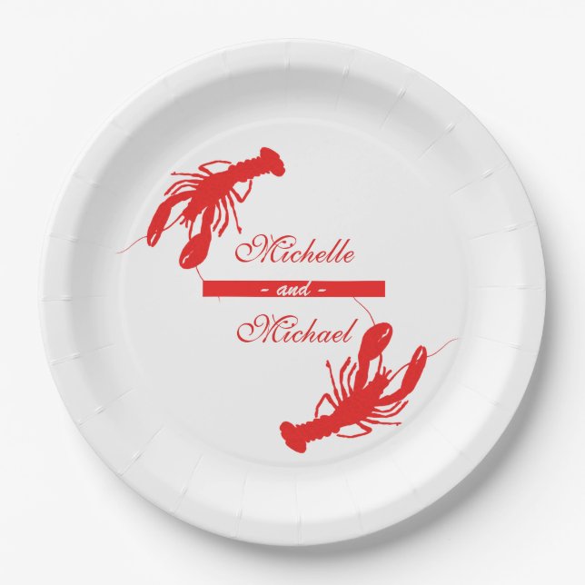 Personalized Crawfish Boil Event Plates (Front)
