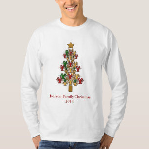 Personalized Crawfish / Lobster Christmas Tree T-Shirt