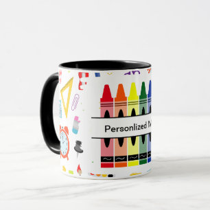 Personalized Crayon Back To School Mug