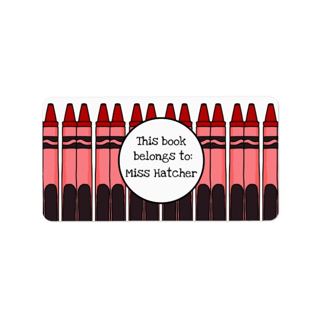 Personalized Crayon Labels (Front)