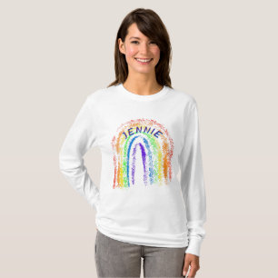 Personalized Crayon Rainbow T-Shirt