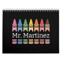 Personalized Crayon Teacher Name Cute Back School