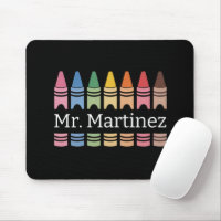 Personalized Crayon Teacher Name Cute Back School