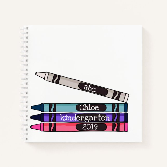 Personalized Crayons Notebook (Front)