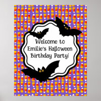 Personalized Crazy Candy Corn Black Bat