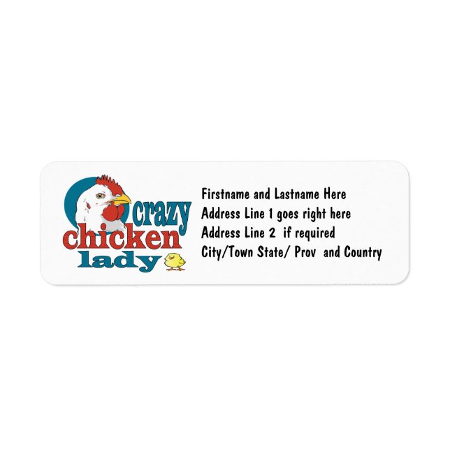 Personalized Crazy Chicken Lady (Front)