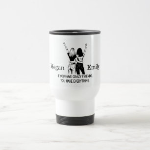 Personalized Crazy Friends Travel Mug