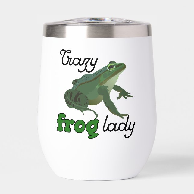 Personalized Crazy Frog Lady Frog Lover Gifts (Front)