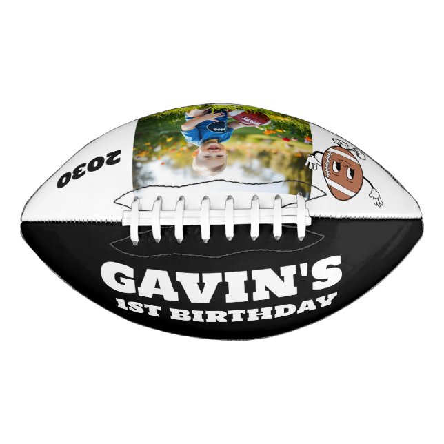 Personalized Create Your Own Custom Retro Birthday Football (Front)