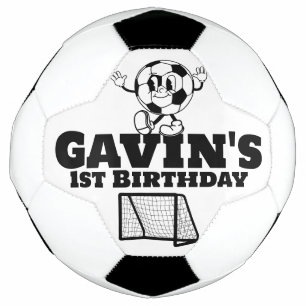 Personalized Create Your Own Custom Retro Birthday Soccer Ball