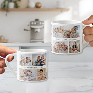 Personalized Create Your Own Photo Collage Espresso Cup