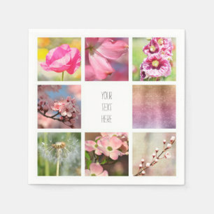 Personalized Create Your Own Photo Collage Napkin
