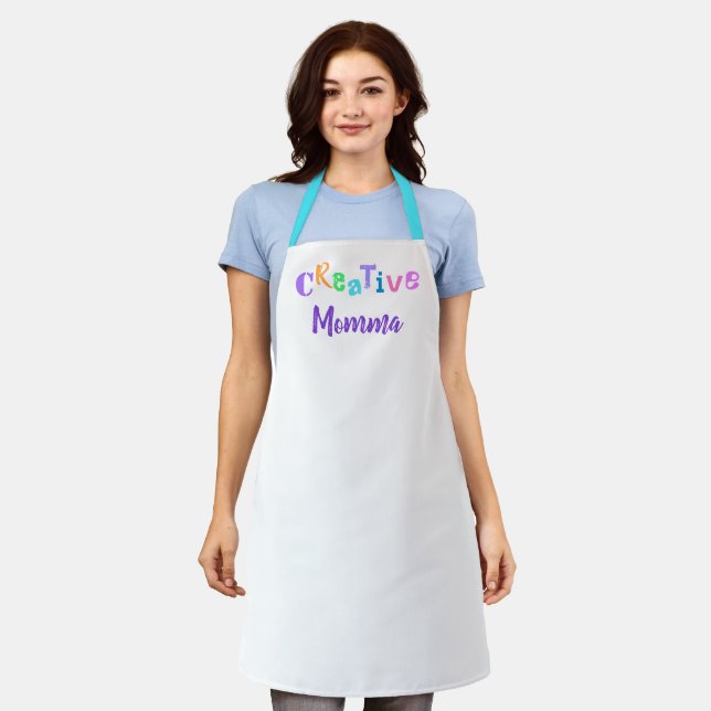 Personalized Creative Momma Apron (Worn)