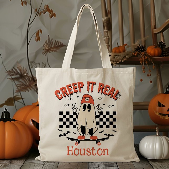Personalized Creep It Real Trick Or Treat Candy Tote Bag (Creator Uploaded)