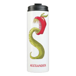 Personalized Creepy Apple Monster Kids Thermal Tumbler