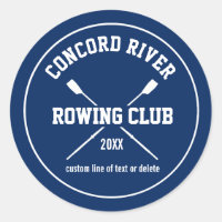 Personalized Crew Rowing Logo Oars Team Name Year