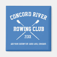 Personalized Crew Rowing Logo Oars Team Name Year