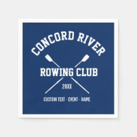 Personalized Crew Rowing Logo Oars Team Name Year