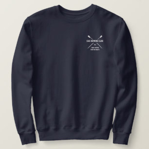 Personalized Crew Rowing Logo Oars Team Name Year Sweatshirt