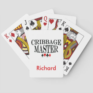 Personalized Cribbage Master Playing Cards