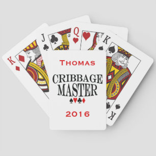 Personalized Cribbage Master Playing Cards