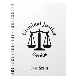 Personalized Criminal Justice Genius Notebook