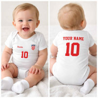 Personalized Croatia Baby Bodysuit