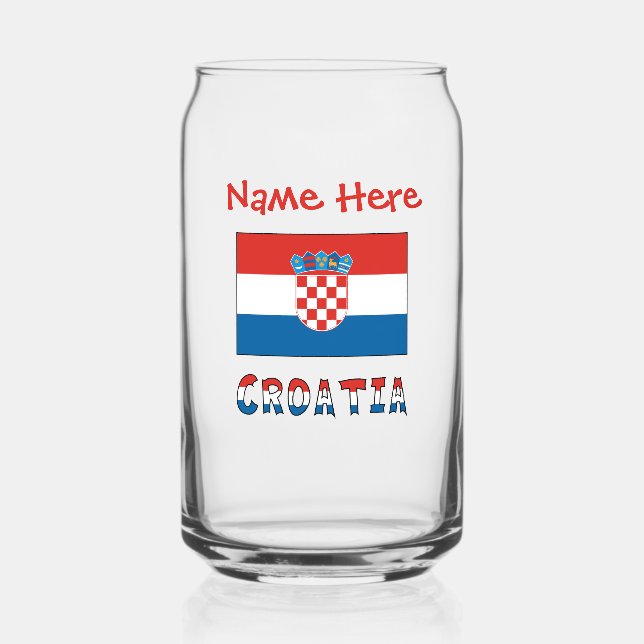 Personalized Croatia Flag  (Recto)