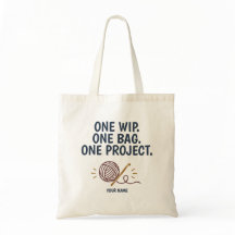 Personalized Crochet Project Bag