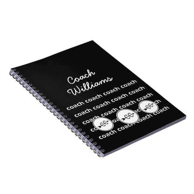 Personalized Cross Country Running Coach Notebook (Right Side)