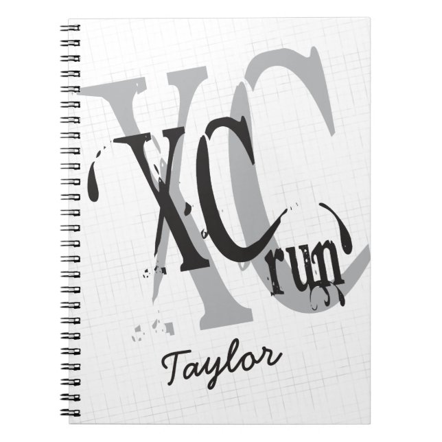 Personalized Cross Country Running XC Notebook (Front)