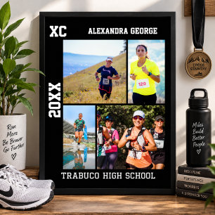Personalized Cross Country XC Runner Poster