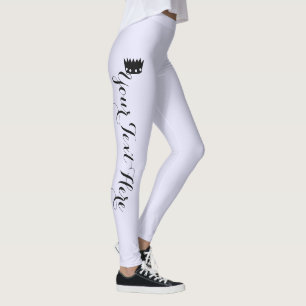 Personalized Crown Lavender Leggings