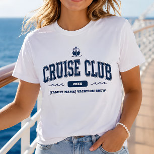 Personalized Cruise Club Family Vacation T-Shirt