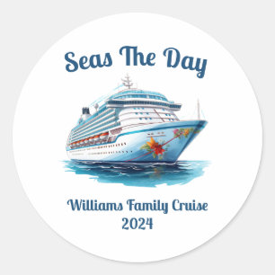 Personalized Cruise Design - Individuals or Groups Classic Round Sticker