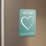 Personalized Cruise Door Heart Lover   Magnet<br><div class="desc">This design may be personalized in the area provided by changing the photo and/or text. Or it can be customized by clicking Personalize this Template and then choosing the click to customize further option and delete or change the colour of the background, add text, change the text colour or style,...</div>