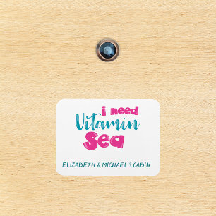 Personalized Cruise Door Need Vitamin Sea Marker Magnet