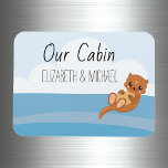 Personalized Cruise Door Sea Otter Marker Magnet<br><div class="desc">This design was created though digital art. It may be personalized in the area provide or customizing by choosing the click to customize further option and changing the name, initials or words. You may also change the text colour and style or delete the text for an image only design. Contact...</div>