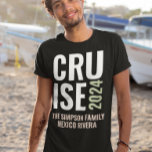 Personalized Cruise Family Trip T-Shirt<br><div class="desc">This design may be personalized in the area provided by changing the photo and/or text. Or it can be customized by clicking Personalize this Template and then choosing the click to customize further option and delete or change the colour of the background, add text, change the text colour or style,...</div>