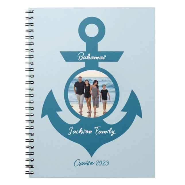 Personalized Cruise Family Trip with Your Photo Notebook (Front)