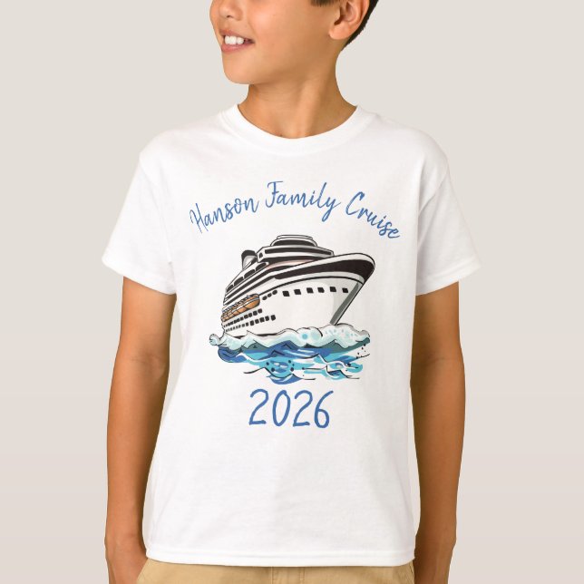 Personalized Cruise Ship T-Shirt (Front)