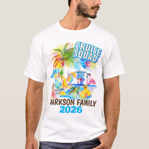 Personalized Cruise Squad Watercolor T-Shirts