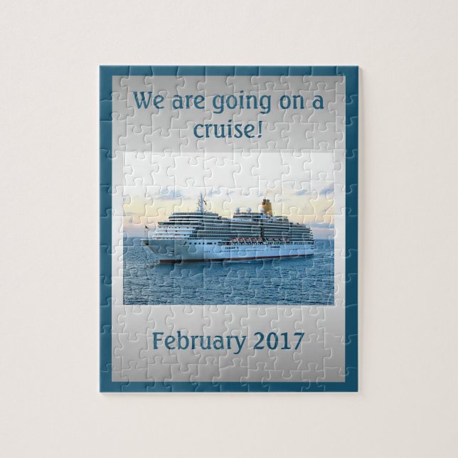 Personalized Cruise Surprise Jigsaw Puzzle (Vertical)