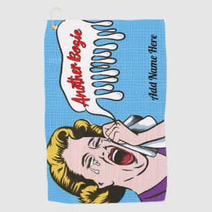 Personalized Crying Golfer Golf Towel