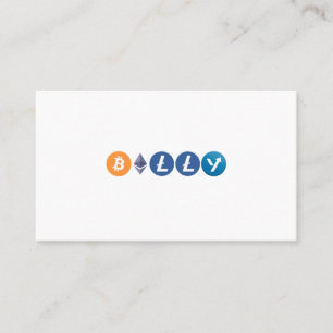 Personalized Cryptocurrency Logos Business Cards