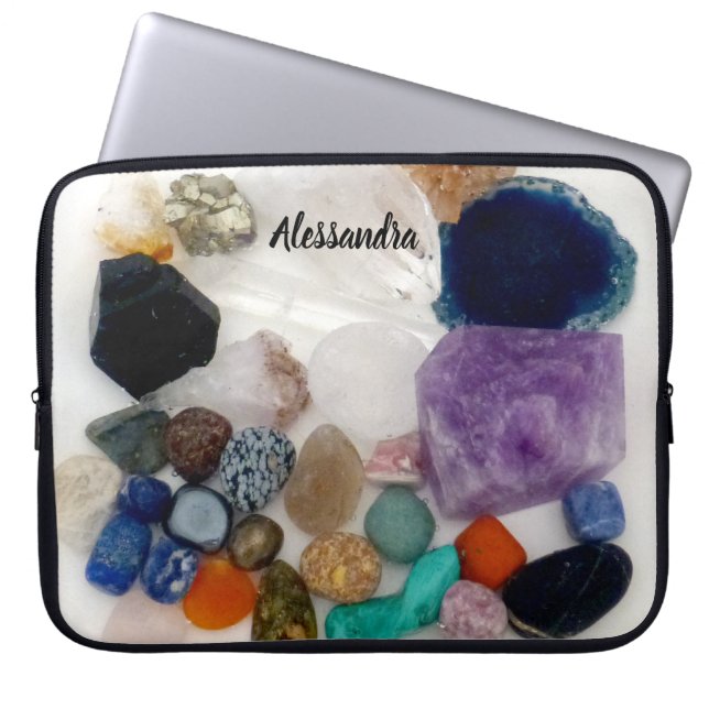 Personalized Crystal Collection Laptop Sleeve (Front)
